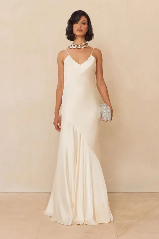 Women Cult Gaia Dresses CRISSY GOWN 8211 OFF WHITE