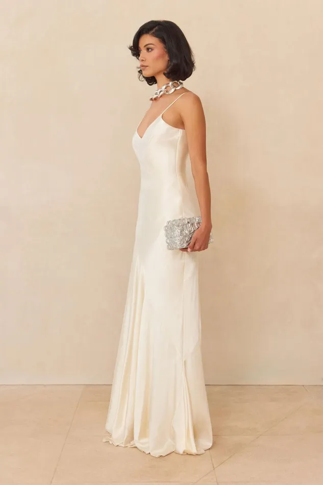 Women Cult Gaia Dresses CRISSY GOWN 8211 OFF WHITE Women Cult Gaia Dresses CRISSY GOWN 8211 OFF WHITE