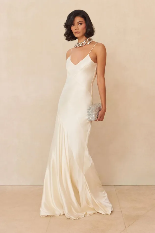 Women Cult Gaia Dresses CRISSY GOWN 8211 OFF WHITE Women Cult Gaia Dresses CRISSY GOWN 8211 OFF WHITE