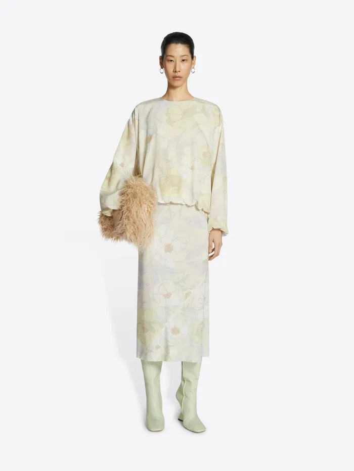 Women Dries Van Noten Tops and Blouses Silk Cocoon Top