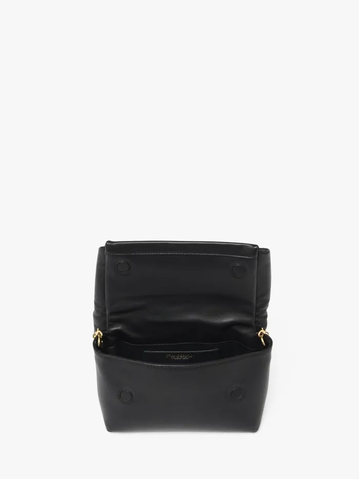 WomenMen Twister Bag JW Anderson MEDIUM TWISTER 8211 LEATHER TOP HANDLE BAG Black