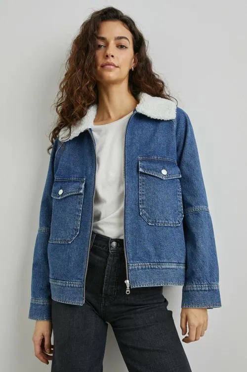 Women Rails Jackets and Coats Cheyenne Jacket Indigo Sherpa