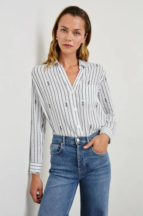 Women Rails Tops Charli Shirt Navy Striped Tigers Women Rails Tops Charli Shirt Navy Striped Tigers