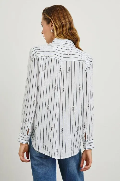 Women Rails Tops Charli Shirt Navy Striped Tigers Women Rails Tops Charli Shirt Navy Striped Tigers