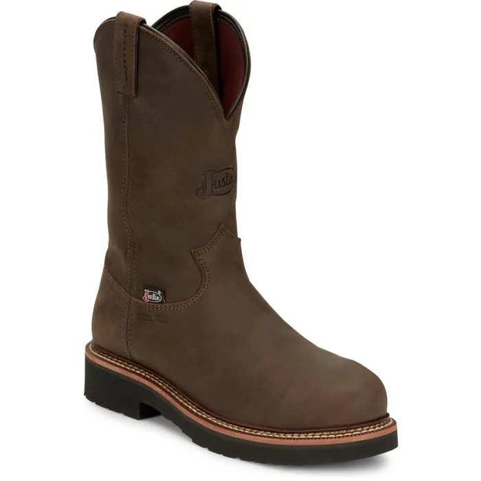 Work Men Justin Boots Carbide 11034 Waterproof Steel Toe Hickory Brown 040brown041