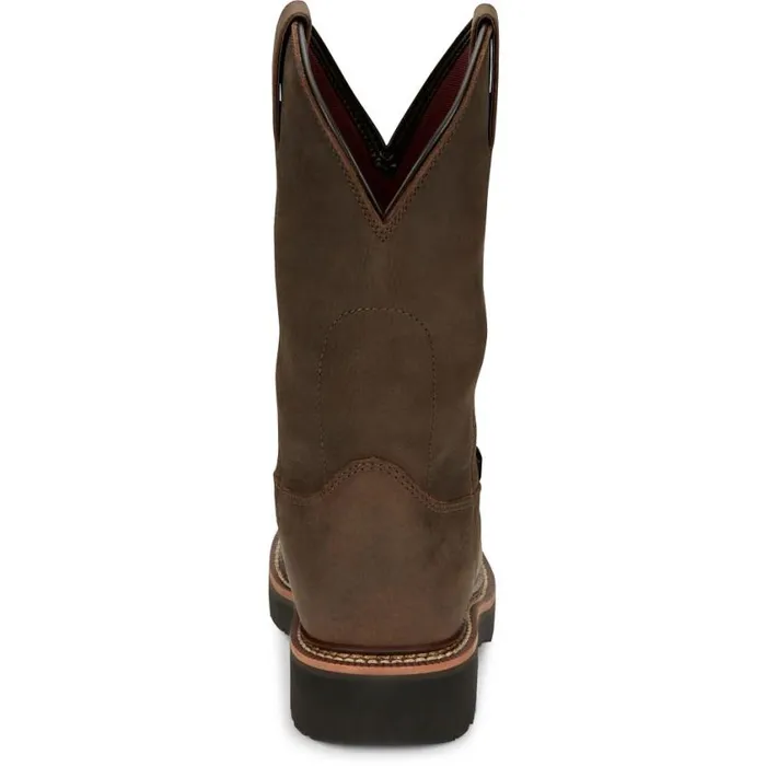 Work Men Justin Boots Carbide 11034 Waterproof Steel Toe Hickory Brown 040brown041