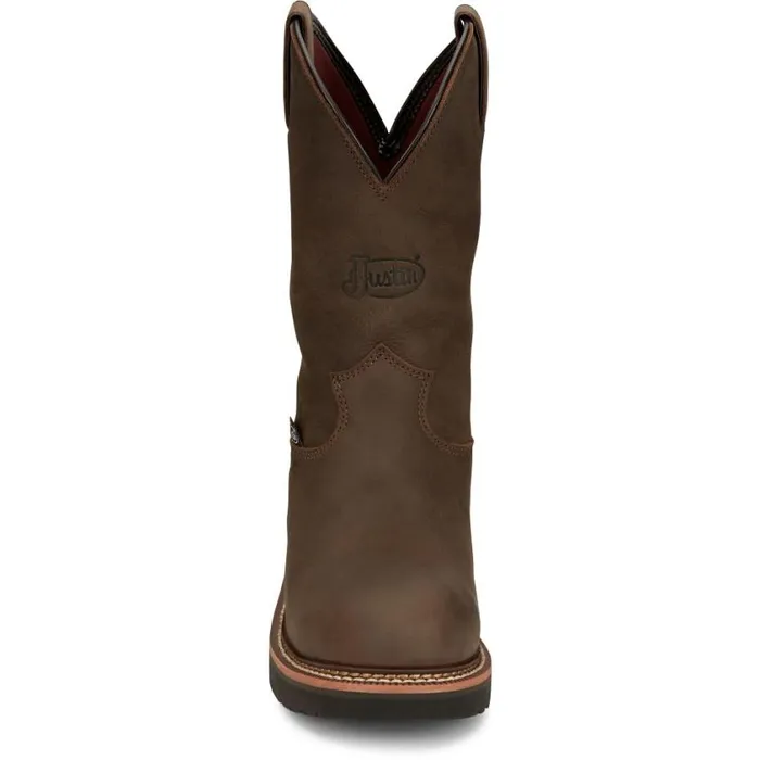 Work Men Justin Boots Carbide 11034 Waterproof Steel Toe Hickory Brown 040brown041