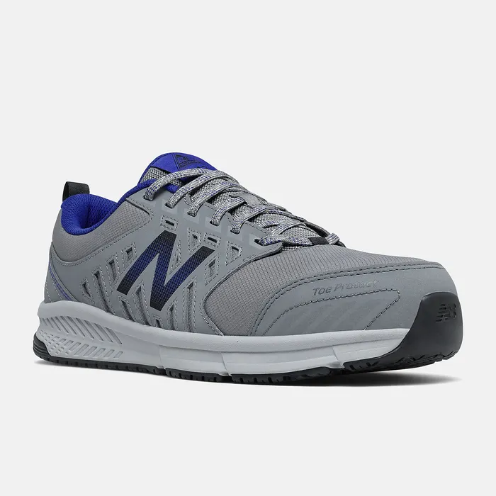 412v1 Alloy Toe Gray with Royal Work Shoes New Balance Men 412v1 Alloy Toe Gray with Royal Work Shoes New Balance Men