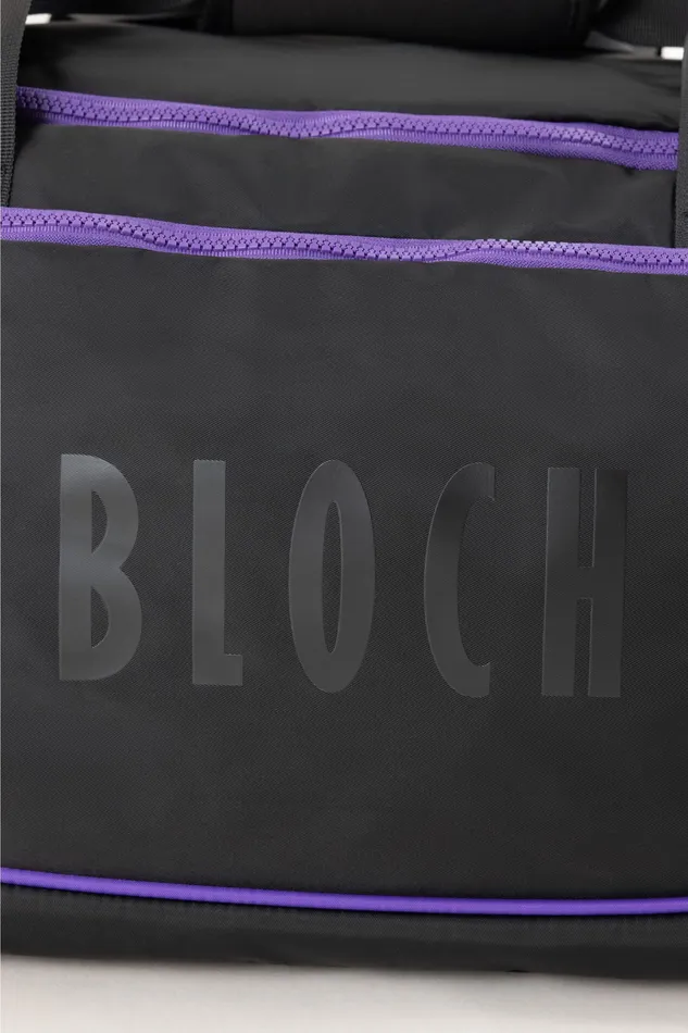 Accessories Bloch Bloch Troupe Dance Bag Black Purple Nylon Bags Accessories Bloch Bloch Troupe Dance Bag Black Purple Nylon Bags
