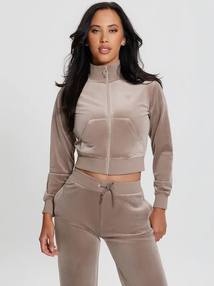 Activewear GUESS Women Eco Couture FullZip Sweatshirt Dunas Activewear GUESS Women Eco Couture FullZip Sweatshirt Dunas