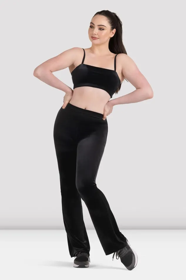 Adult Bloch Bloch Luxe Touch Kick Flare Legging Graphite Pants and Leggings