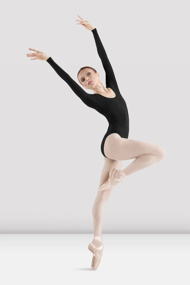 Adult Bloch Ladies Premier Long Sleeve Leotard Black Basics