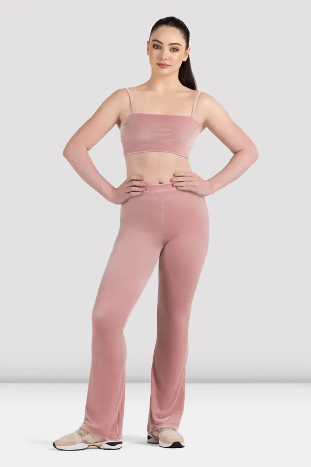 Adult Bloch Luxe Touch Kick Flare Legging Blush Pants and Leggings Bloch