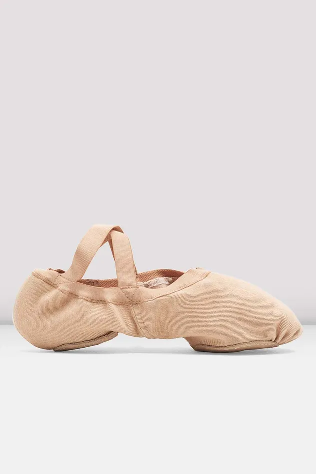 Adult Bloch Mens Synchrony Stretch Canvas Ballet Shoes Light Sand Canvas Ballet