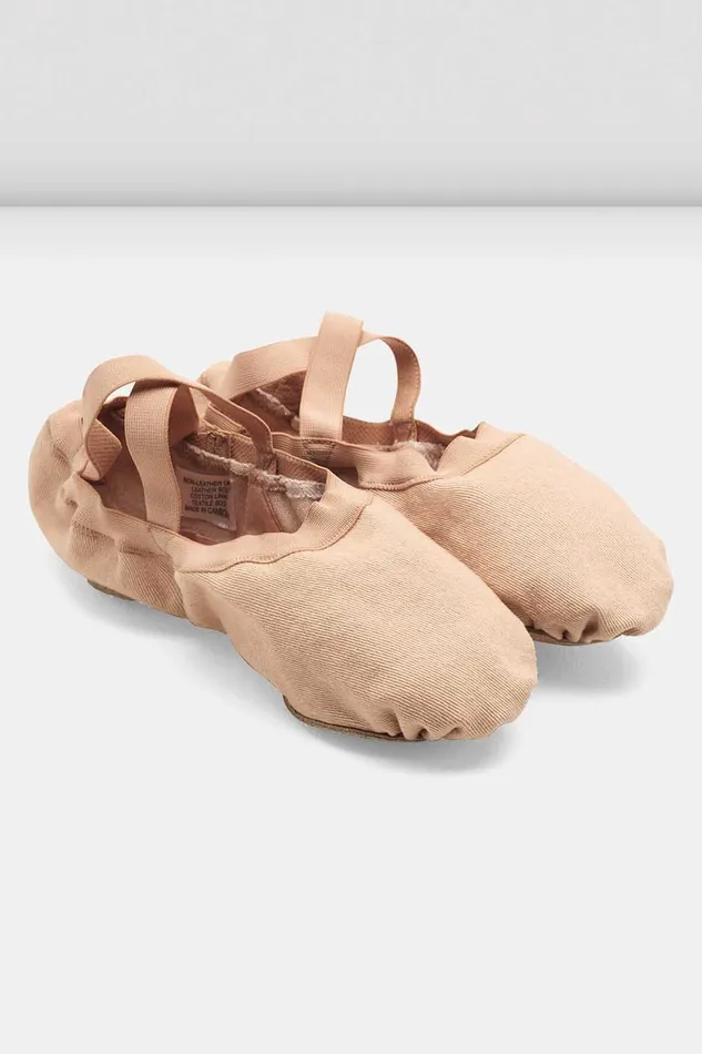 Adult Bloch Mens Synchrony Stretch Canvas Ballet Shoes Light Sand Canvas Ballet