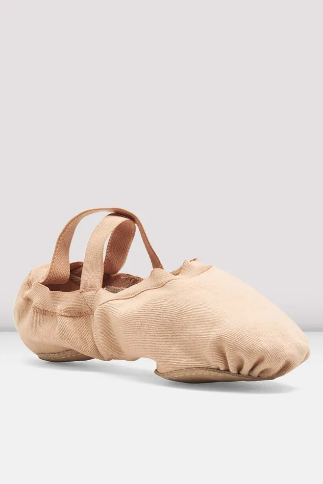 Adult Bloch Mens Synchrony Stretch Canvas Ballet Shoes Light Sand Canvas Ballet