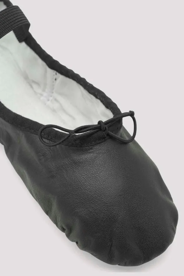 Adult Ladies Dansoft Leather Ballet Shoes Black Leather Ballet Bloch