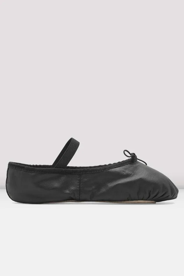 Adult Ladies Dansoft Leather Ballet Shoes Black Leather Ballet Bloch