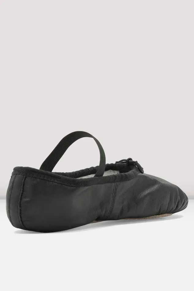 Adult Ladies Dansoft Leather Ballet Shoes Black Leather Ballet Bloch