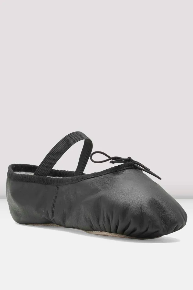 Adult Ladies Dansoft Leather Ballet Shoes Black Leather Ballet Bloch