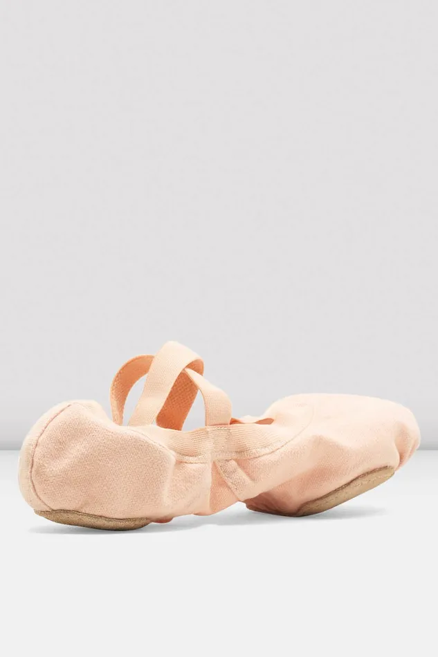 Adult Ladies Pro Elastic Canvas Ballet Shoes Pink Canvas Ballet Bloch Adult Ladies Pro Elastic Canvas Ballet Shoes Pink Canvas Ballet Bloch