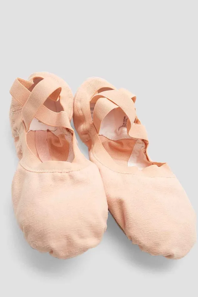 Adult Ladies Pro Elastic Canvas Ballet Shoes Pink Canvas Ballet Bloch Adult Ladies Pro Elastic Canvas Ballet Shoes Pink Canvas Ballet Bloch