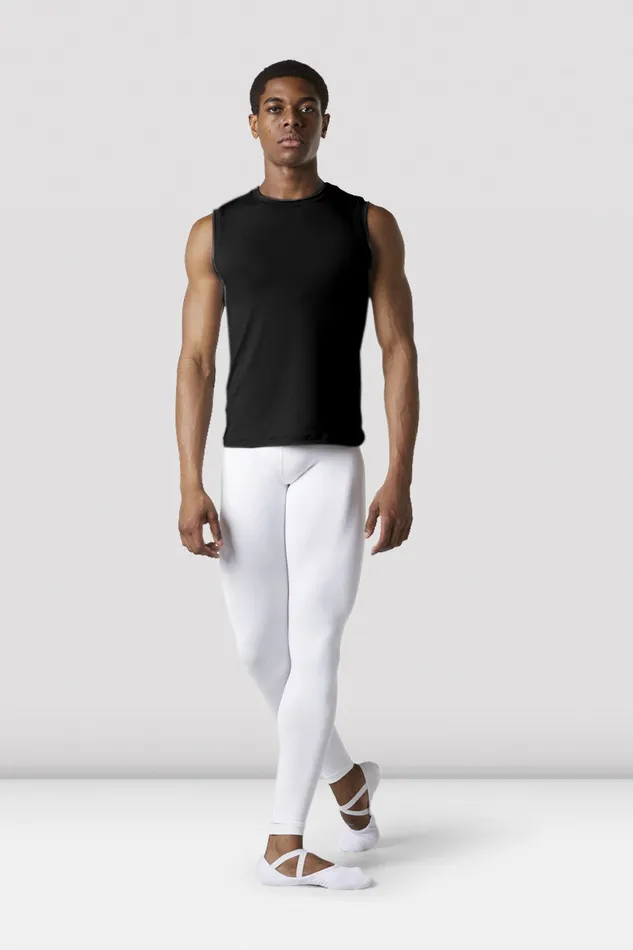 Adult Pants and Leggings Bloch MensBoys Full Length Dance Tight White Adult Pants and Leggings Bloch MensBoys Full Length Dance Tight White