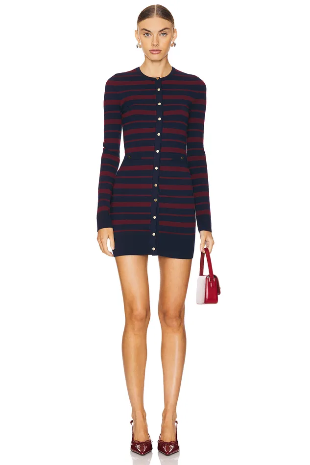 Alainna Striped Dress Red and Navy Women Lovers and Friends Sweaters and Knits Alainna Striped Dress Red and Navy Women Lovers and Friends Sweaters and Knits