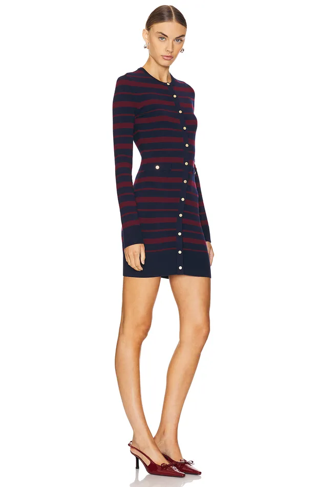 Alainna Striped Dress Red and Navy Women Lovers and Friends Sweaters and Knits