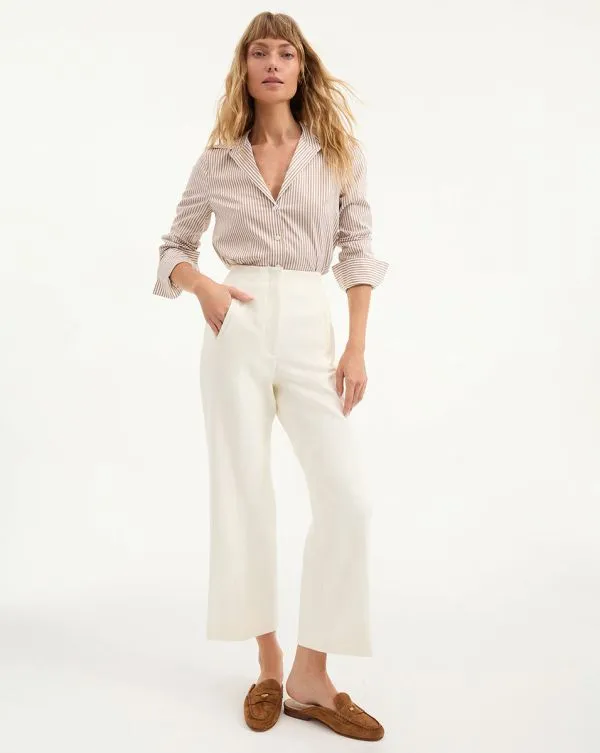 Amelia ButtonDown Shirt Acornandwhite Women Veronica Beard Tops Amelia ButtonDown Shirt Acornandwhite Women Veronica Beard Tops