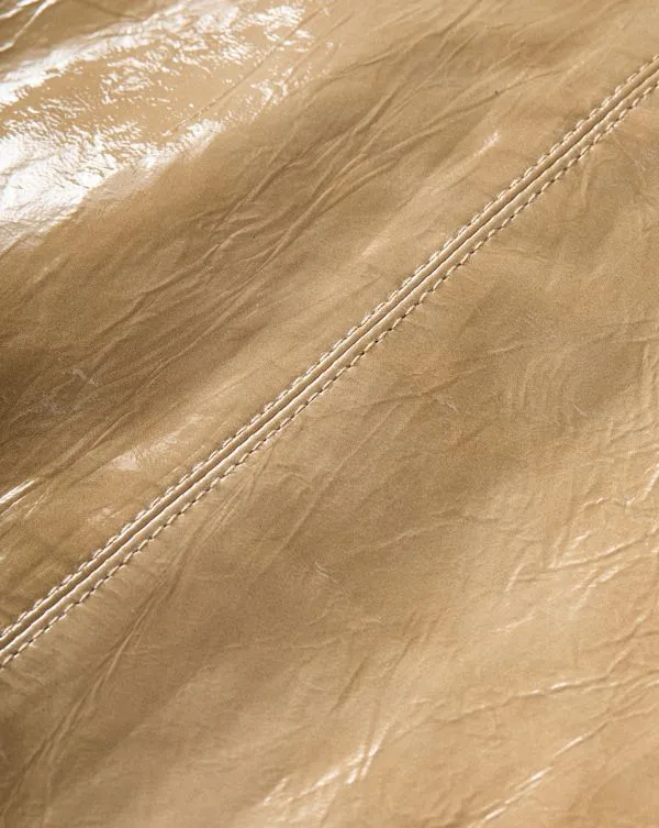 Anderson Coated Leather Skirt Khaki Women Veronica Beard Skirts and Shorts Anderson Coated Leather Skirt Khaki Women Veronica Beard Skirts and Shorts
