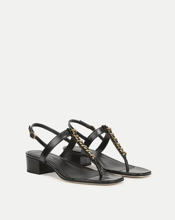 Andie ChainLink Sandal Black Women Veronica Beard Shoes Andie ChainLink Sandal Black Women Veronica Beard Shoes
