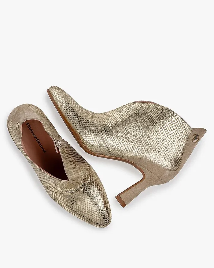 Ankle Boots Women Floris Van Bommel Saxi 0405 Metallicprint