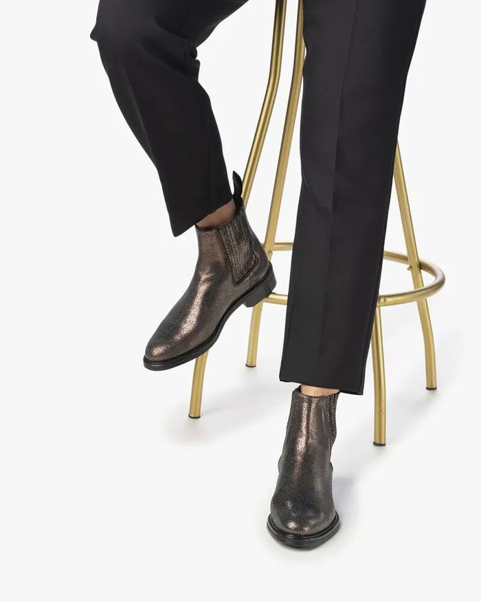 Ankle Boots Women Floris Van Bommel Zurichi 0202 Metallicprint