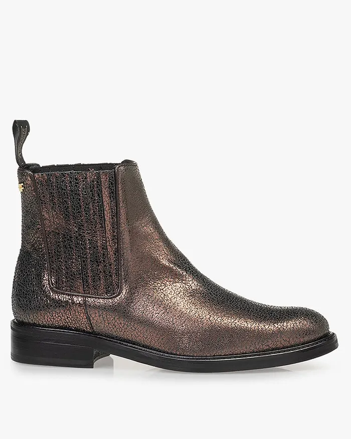 Ankle Boots Women Floris Van Bommel Zurichi 0202 Metallicprint