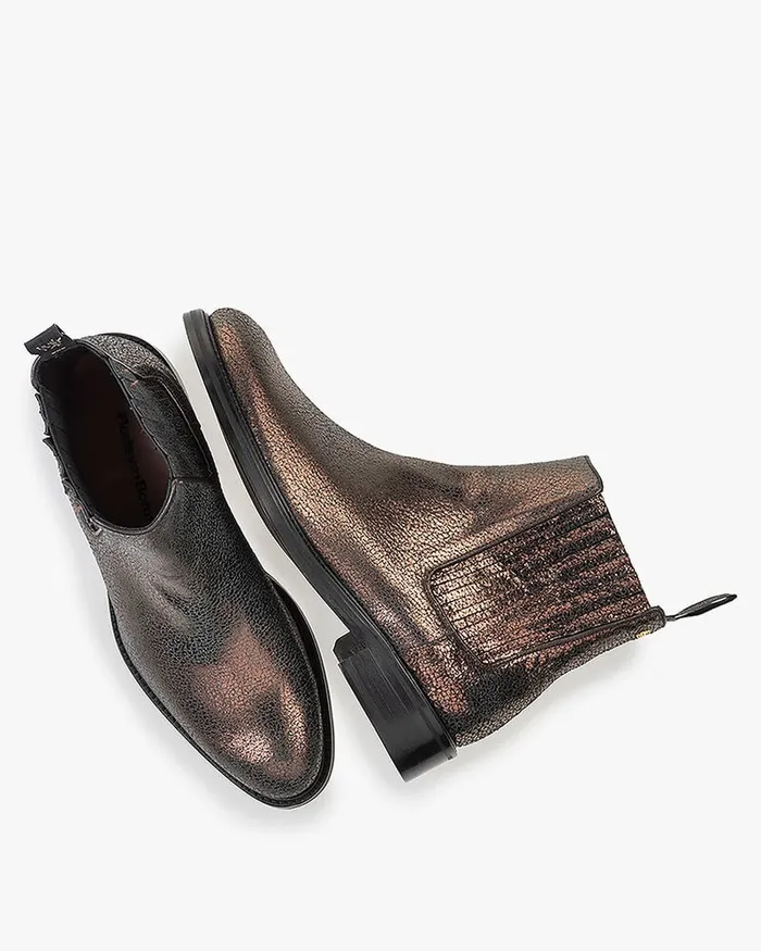 Ankle Boots Women Floris Van Bommel Zurichi 0202 Metallicprint