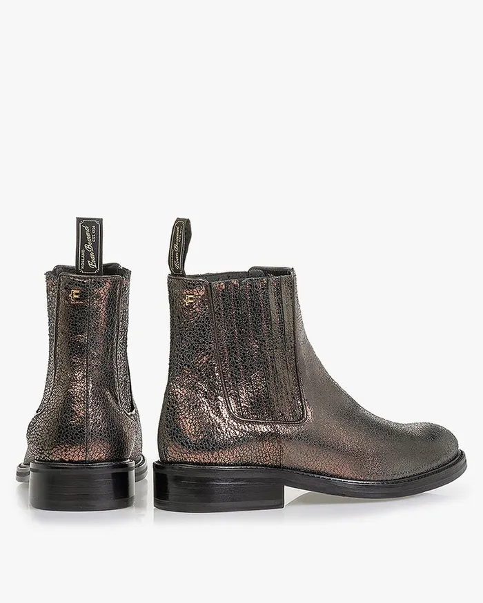 Ankle Boots Women Floris Van Bommel Zurichi 0202 Metallicprint