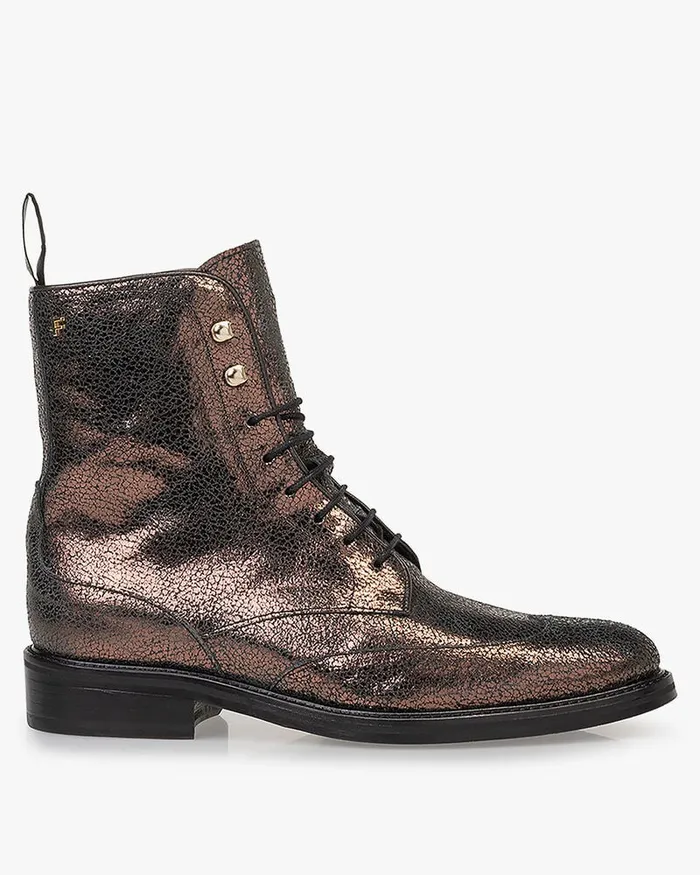 Ankle Boots Women Floris Van Bommel Zurichi 0502 Metallic Print