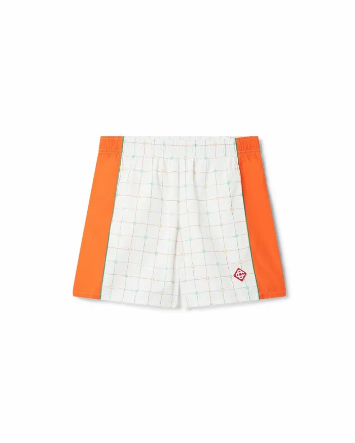 Aprs Sport Men Casablanca Paris Tennis Club Check Tracksuit Shorts