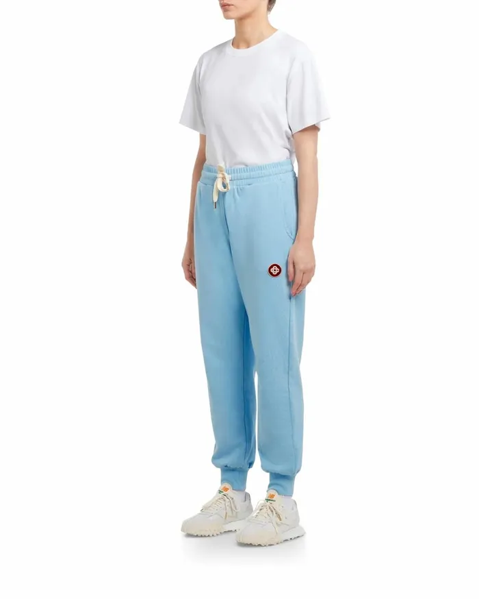 Aprs Sport Women Casablanca Paris Blue Logo Patch Sweatpants