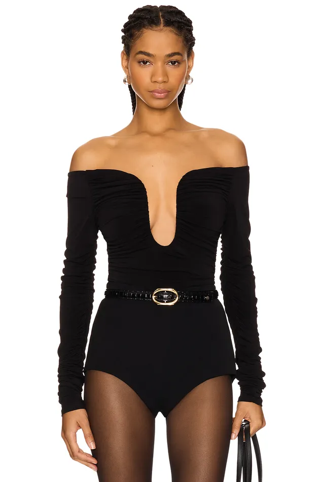 Ari Bodysuit Black Women Lovers and Friends Tops