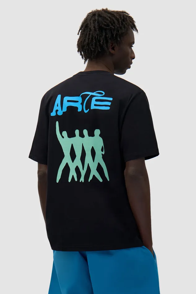 Arte Antwerp Back Logo People Tshirt Noir Men Tshirts