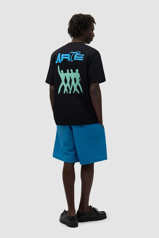 Arte Antwerp Back Logo People Tshirt Noir Men Tshirts