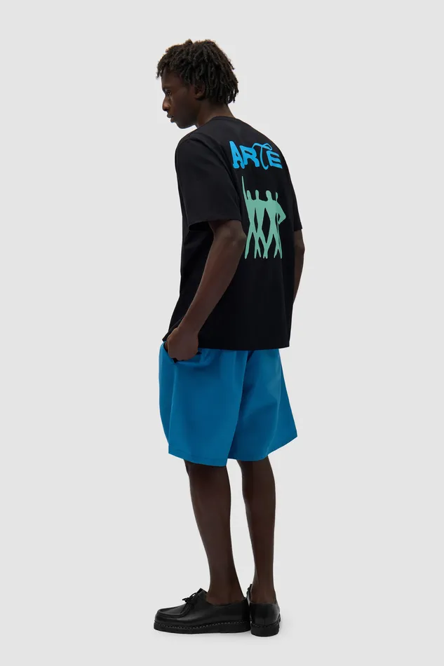Arte Antwerp Back Logo People Tshirt Noir Men Tshirts