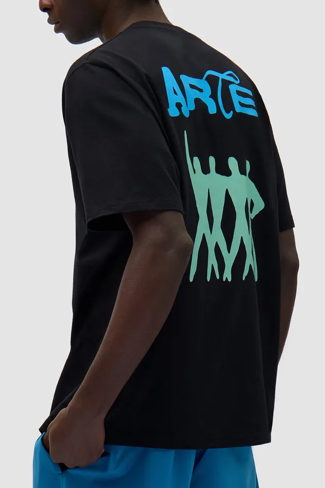 Arte Antwerp Back Logo People Tshirt Noir Men Tshirts
