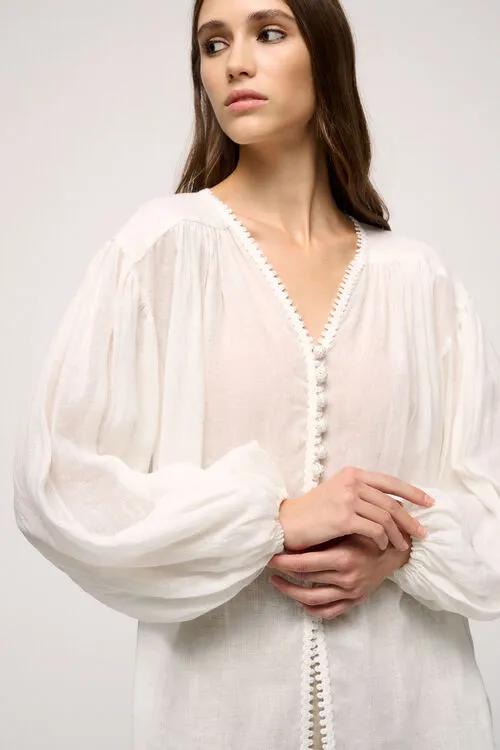 Baciata Baciata Cream Blouses and Shirts Luisa Spagnoli Women