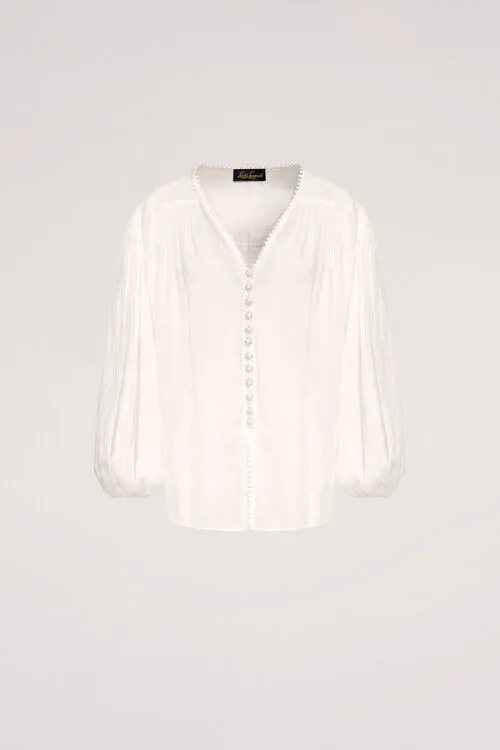 Baciata Baciata Cream Blouses and Shirts Luisa Spagnoli Women Baciata Baciata Cream Blouses and Shirts Luisa Spagnoli Women