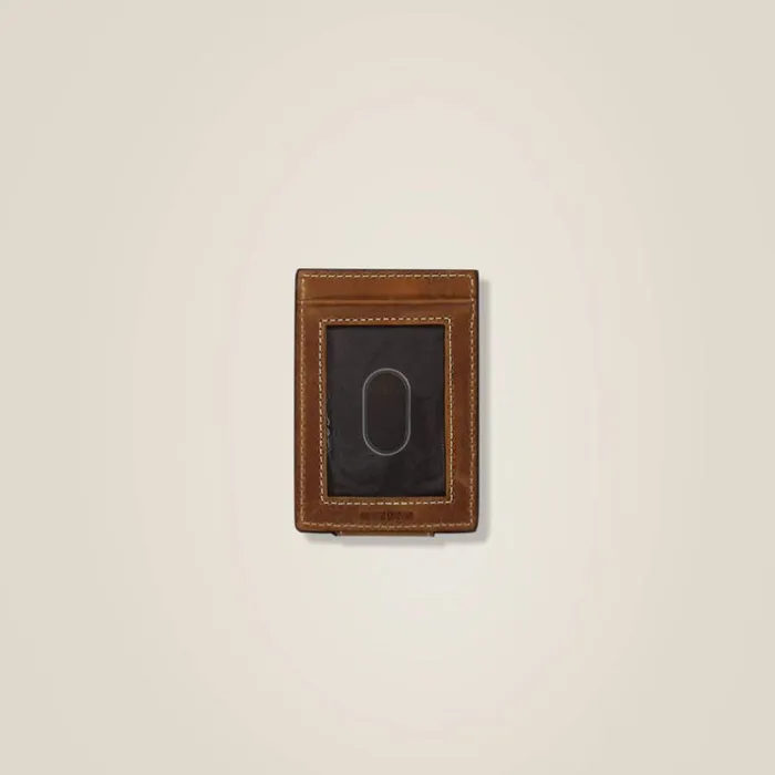 Bags and Wallets Men Ariat Card Case Logo Calf Hair Brown Bags and Wallets Men Ariat Card Case Logo Calf Hair Brown