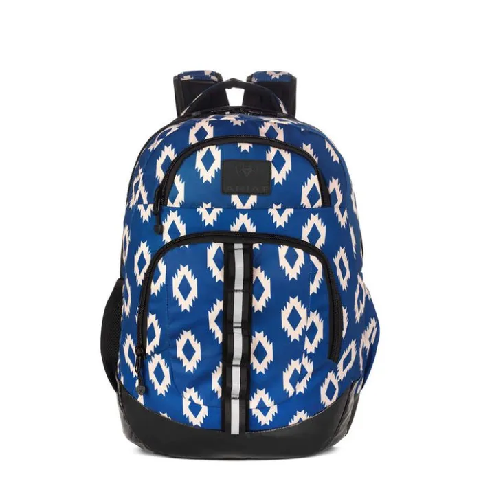 Bags and Wallets MenWomen Ariat Southwest Diamond Print Backpack Blue