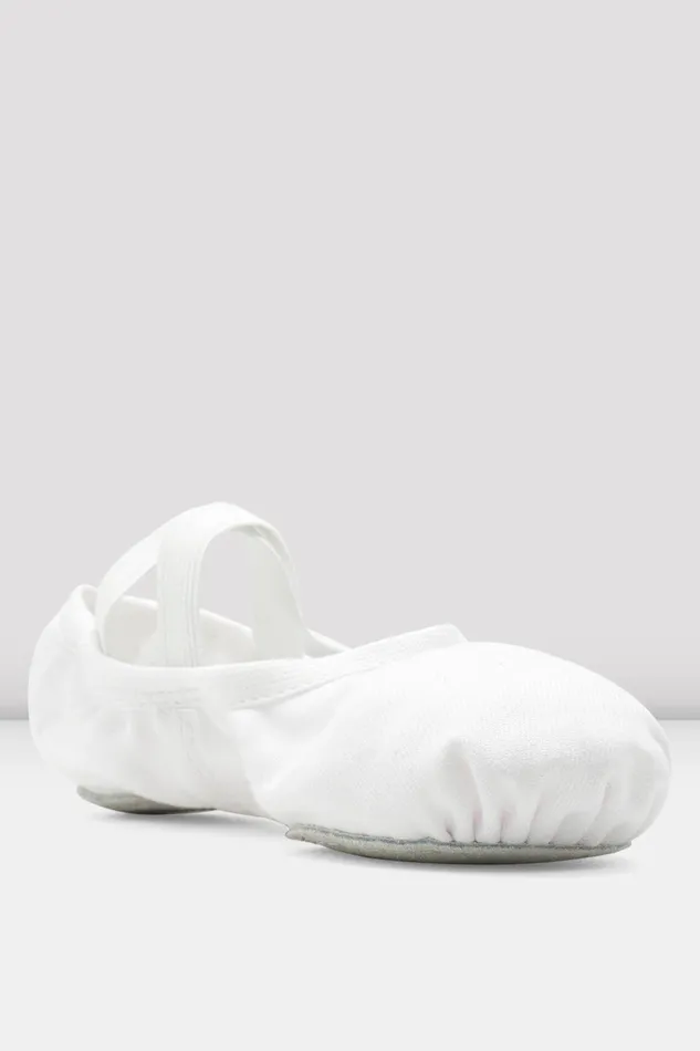Ballet Children Childrens Performa Stretch Canvas Ballet Shoes White Canvas Bloch